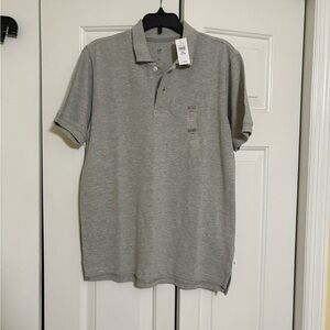 GAP Kids Heather Gray Polo Shirt